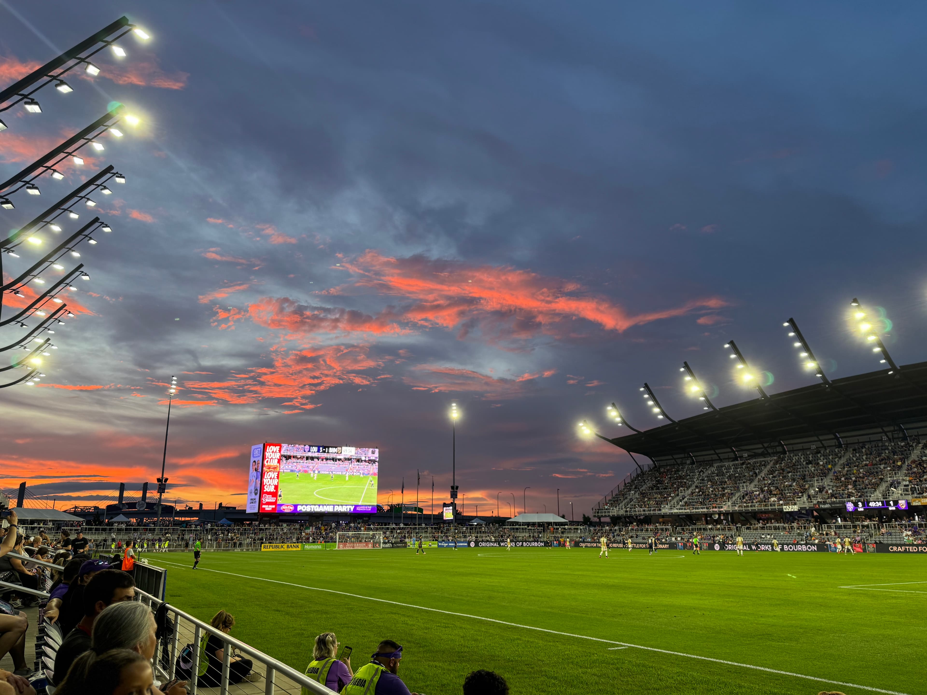 Lynn Family Stadium at sunset — Louisville, KY