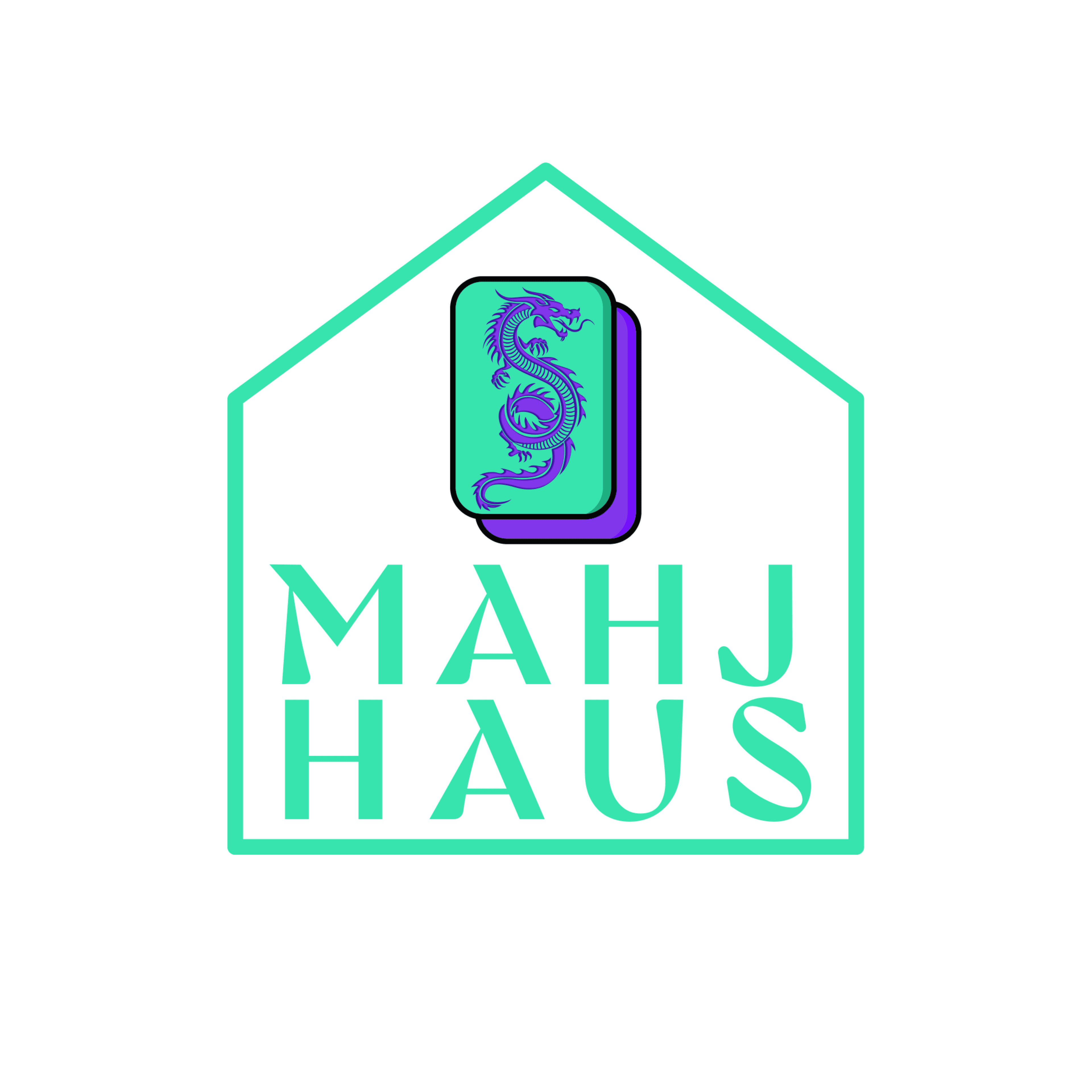 Mahj Haus mark — Mint on Cream