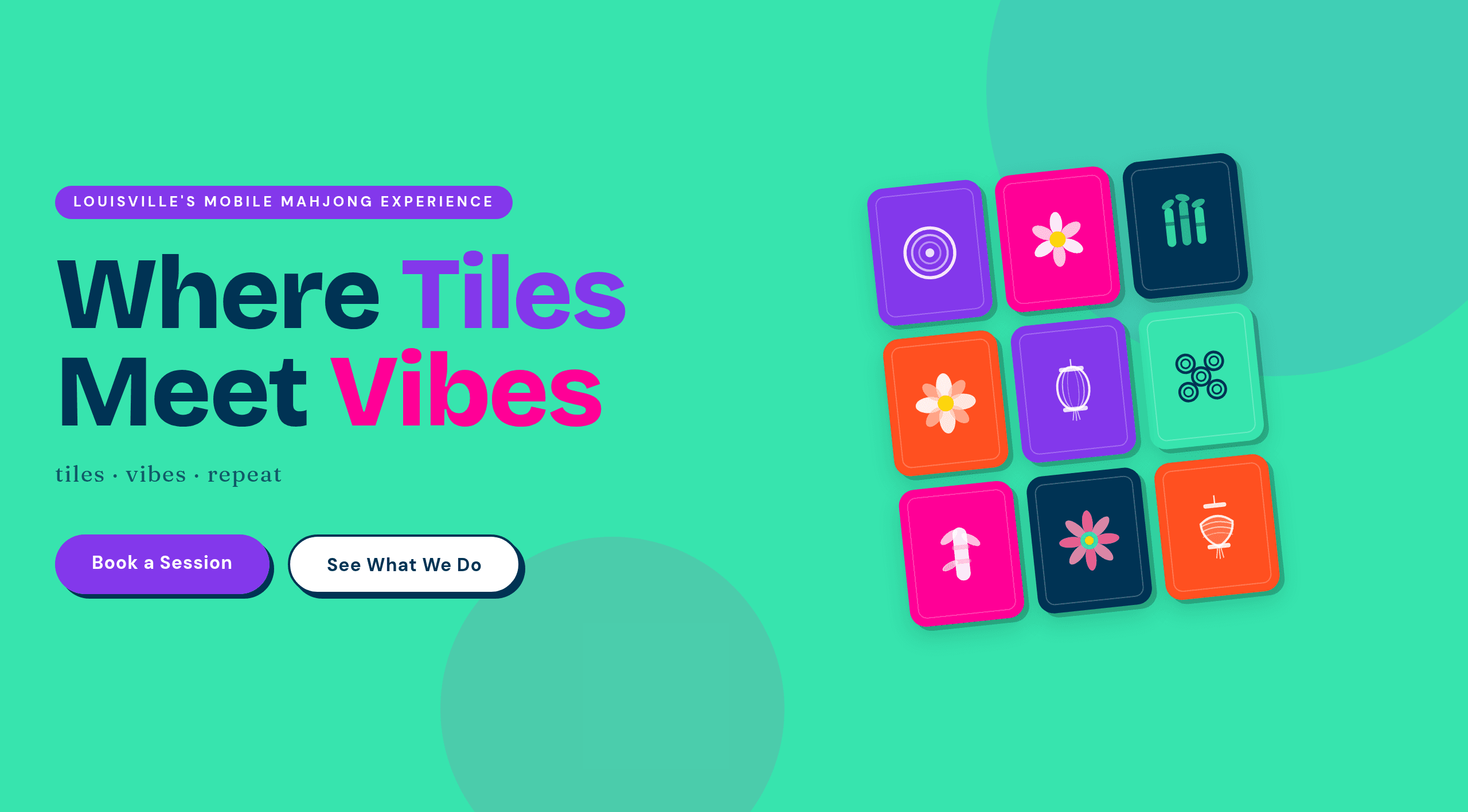 mahjhaus502.com hero — Where Tiles Meet Vibes
