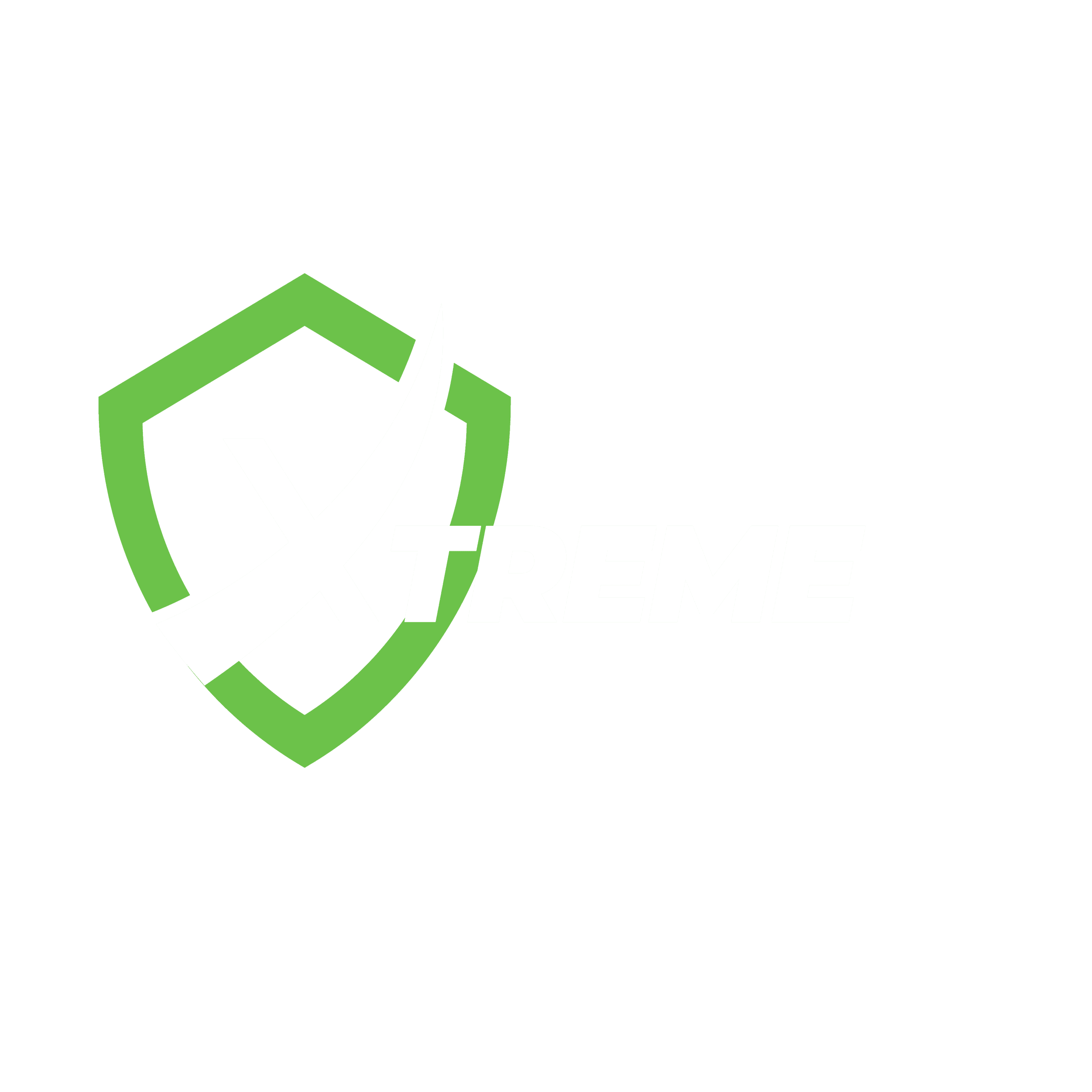 Xtreme — inverted lockup for dark surfaces